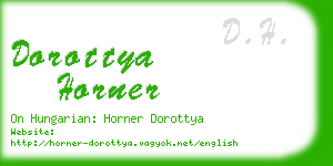 dorottya horner business card
